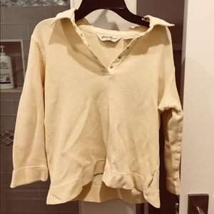 YELLOW TEE EDDIE BAUER TRENDY BRANDY STYLE